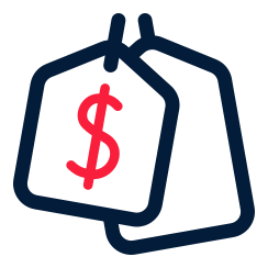 Affordable pricing icon